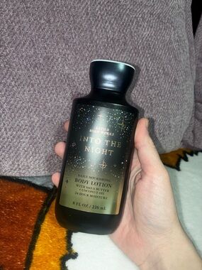 Bath & Body Works Into The Night Body Lotion - Black with Gold Accents
